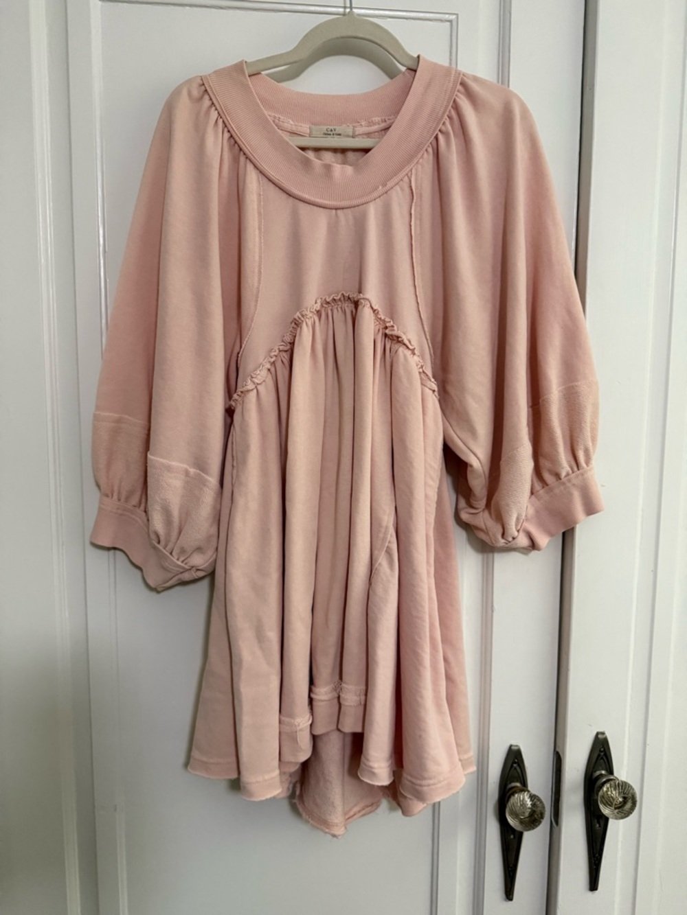 Blush Pink Peplum Dress